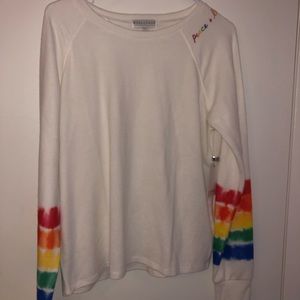 LUV RULES PJ SALVAGE pajama top!